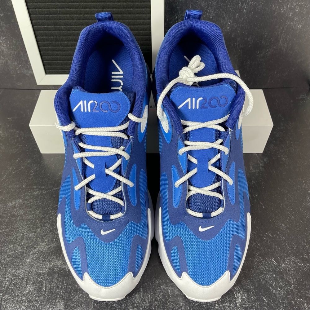 NIKE AIR MAX 200 PACIFIC BLUE MENS SHOES SIZE 11 TRACK AND FIELD WHITE NEW - Picture 2 of 10